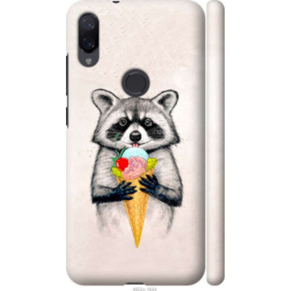 Чехол на Xiaomi Mi Play Енотик с мороженым (4602c-1644)