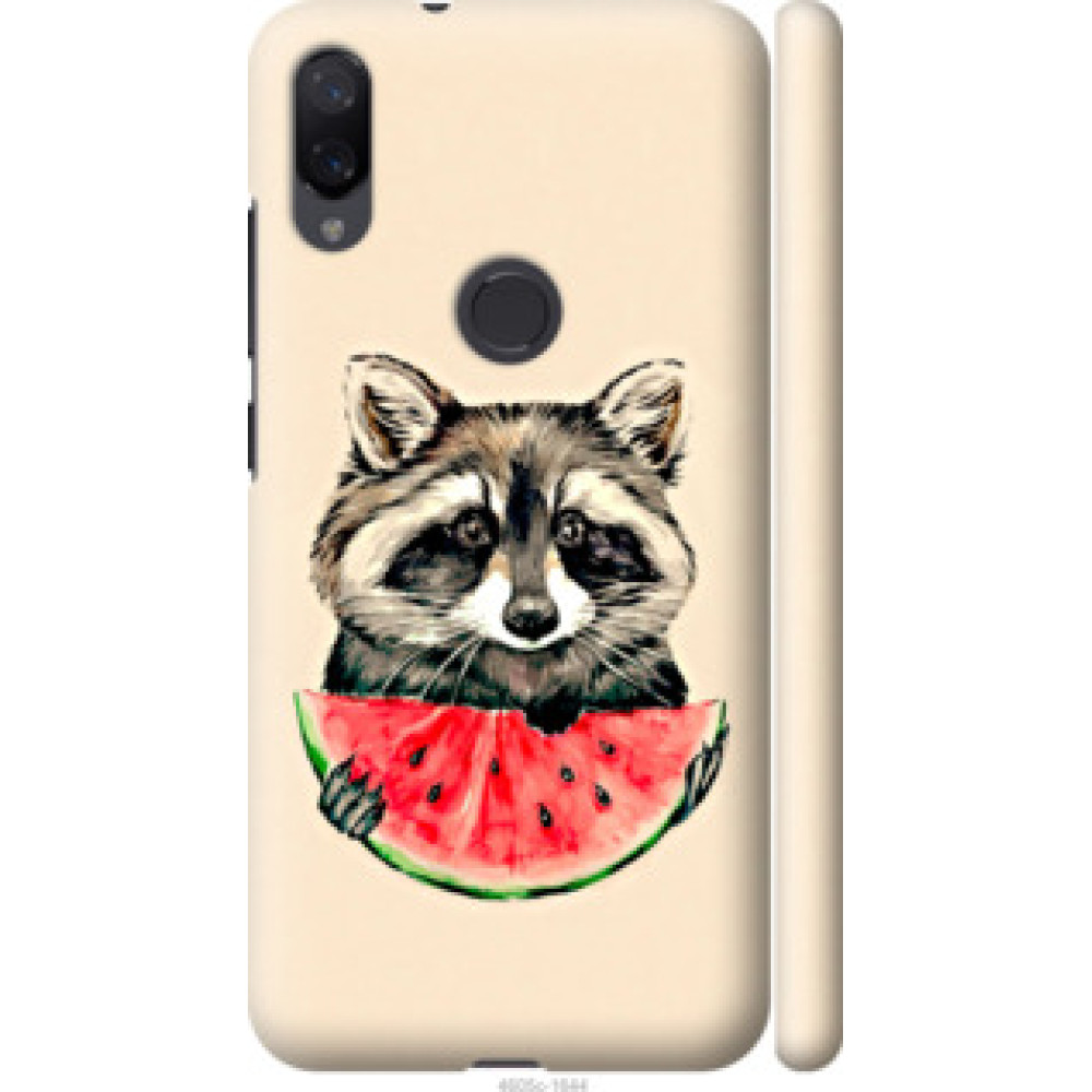 Чохол на Xiaomi Mi Play Енотик с арбузом (4605c-1644)