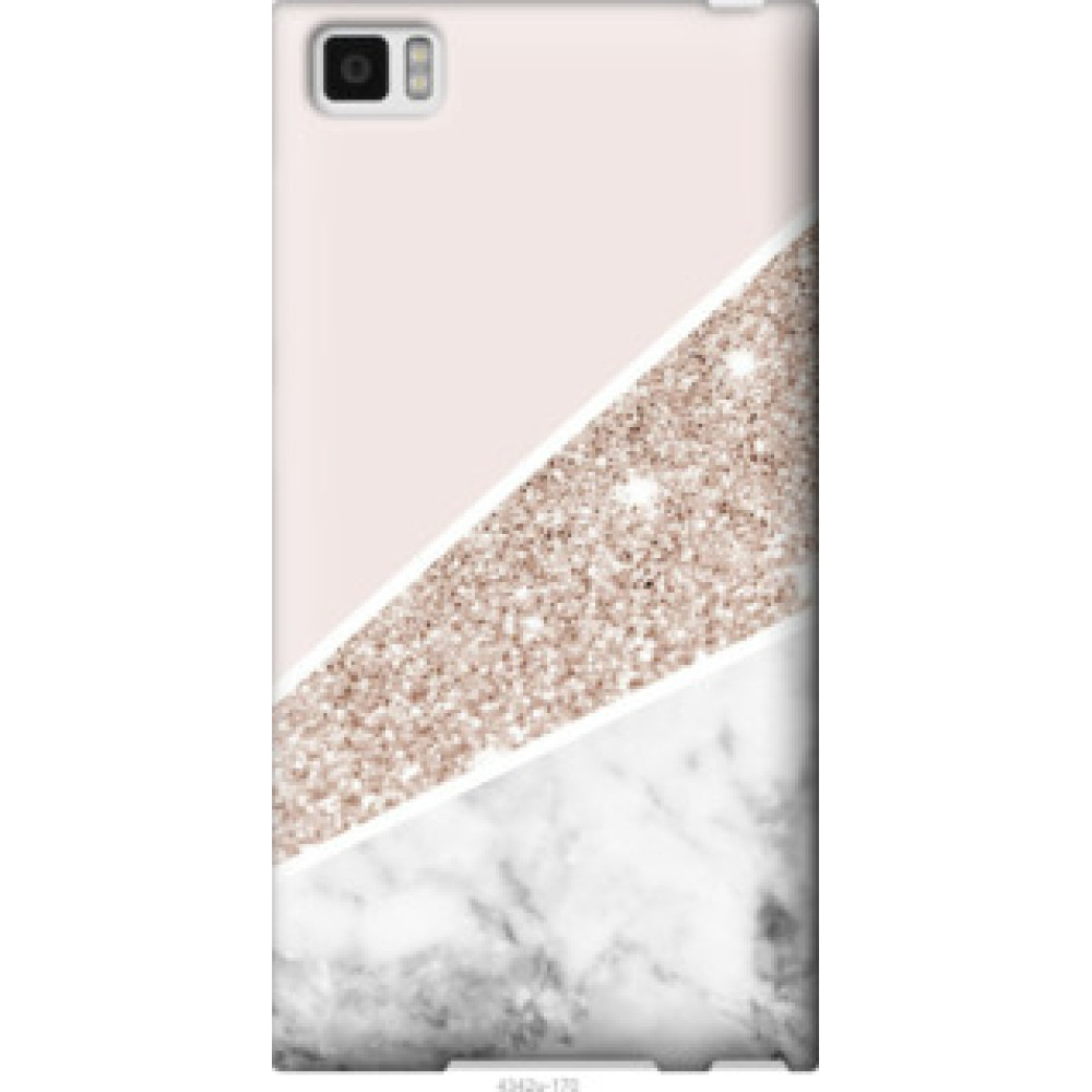 Чехол на Xiaomi Mi3 Пастельный мрамор (4342u-170)
