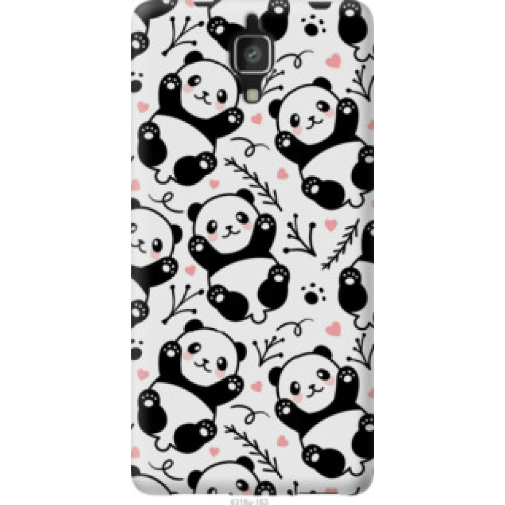 Чехол на Xiaomi Mi4 Панды (4318u-163)