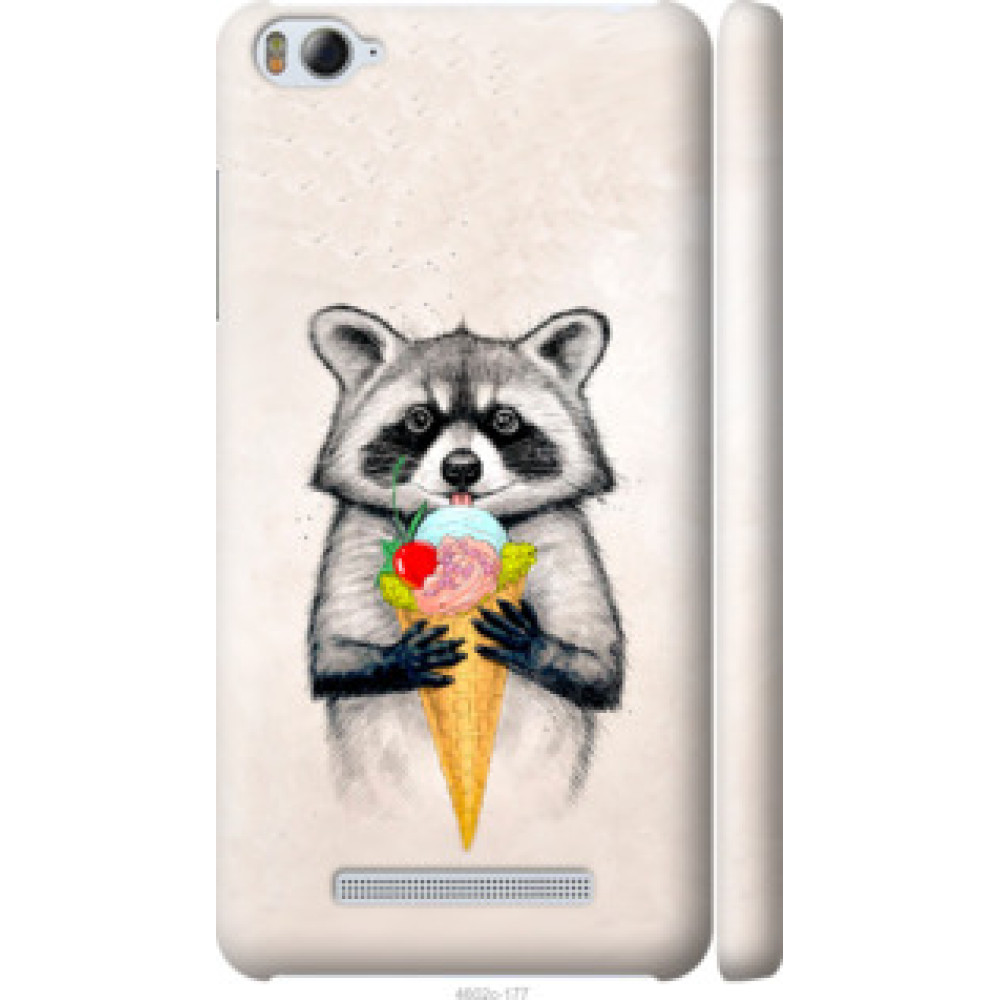 Чохол на Xiaomi Mi4i Енотик с мороженым (4602c-177)