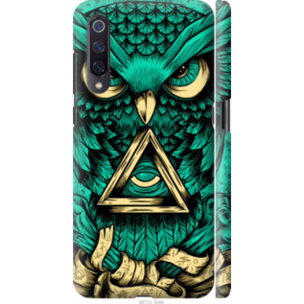 Чехол на Xiaomi Mi9 Сова Арт-тату (3971c-1648)