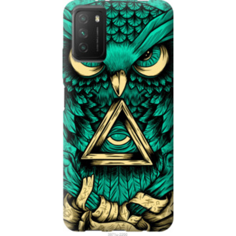 Чохол на Xiaomi Poco M3 Сова Арт-тату (3971u-2200)