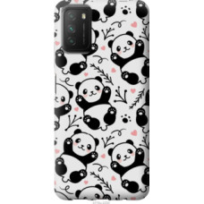 Чехол на Xiaomi Poco M3 Панды (4318u-2200)