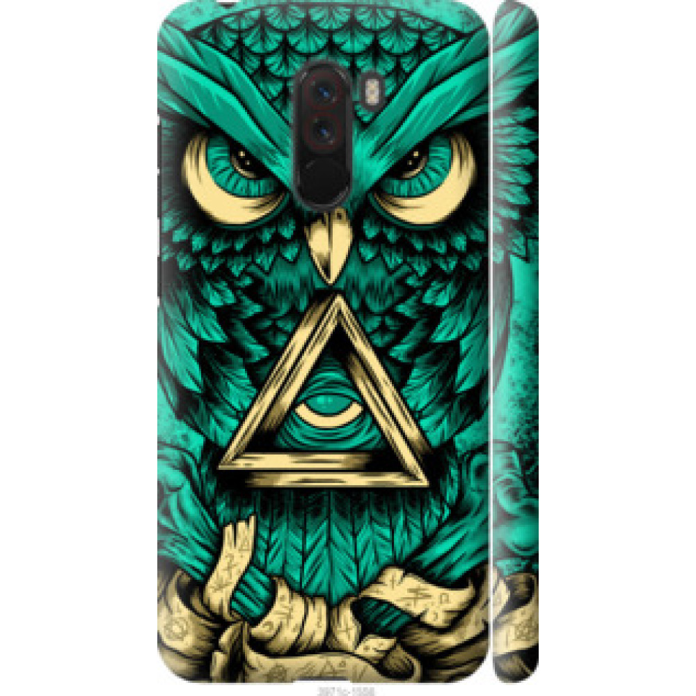 Чохол на Xiaomi Pocophone F1 Сова Арт-тату (3971c-1556)