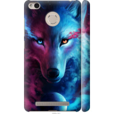 Чехол на Xiaomi Redmi 3 Pro Арт-волк (3999c-341)