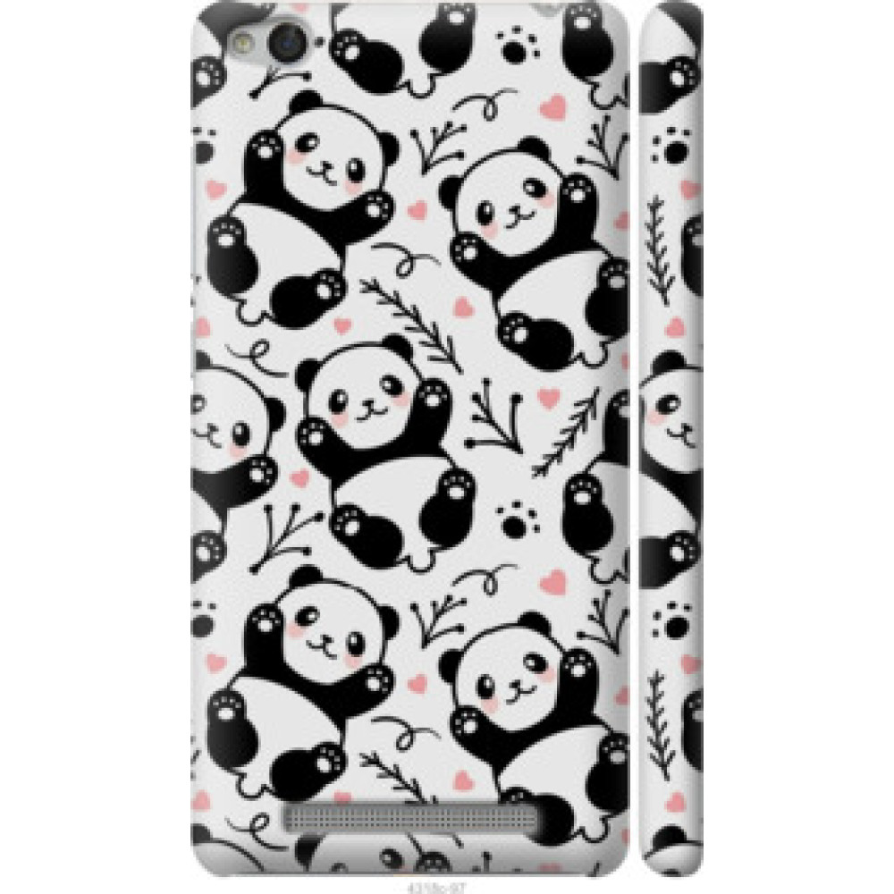 Чехол на Xiaomi Redmi 3 Панды (4318c-97)