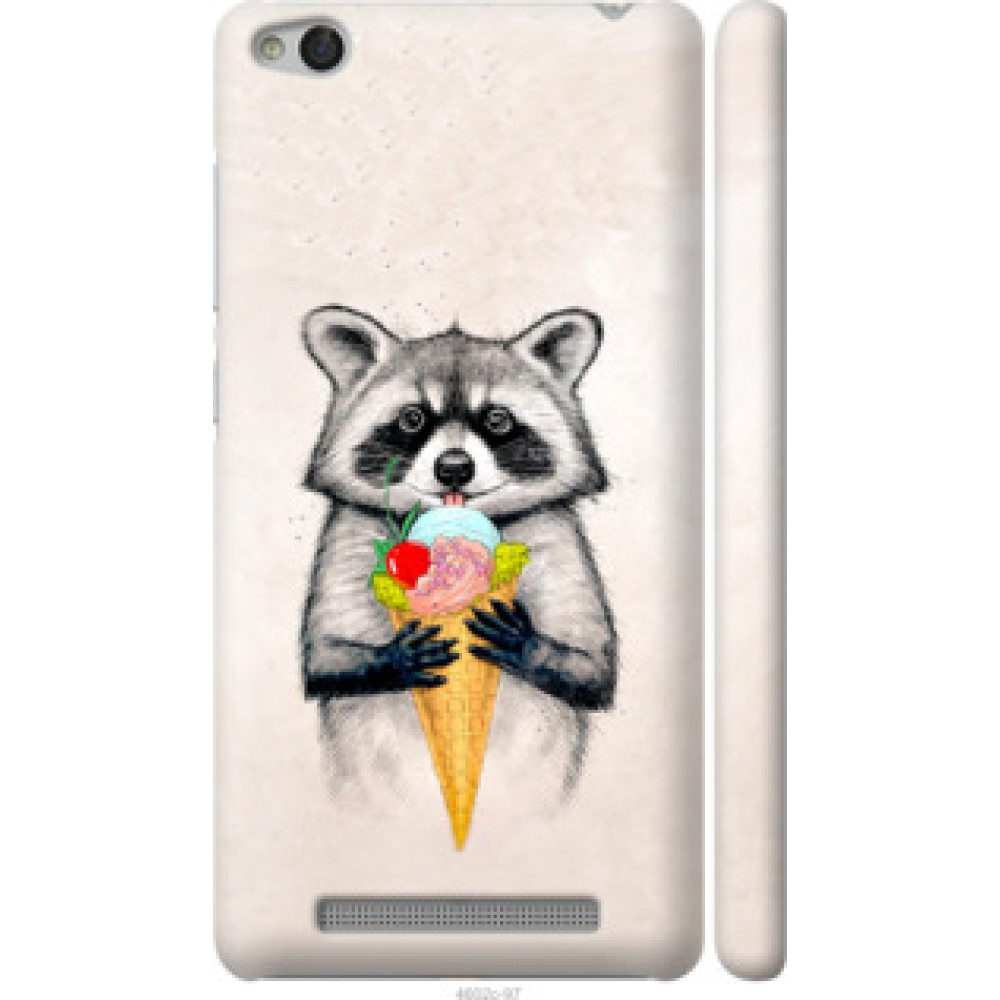 Чохол на Xiaomi Redmi 3 Енотик с мороженым (4602c-97)