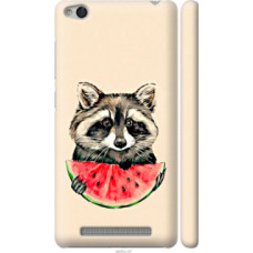 Чехол на Xiaomi Redmi 3 Енотик с арбузом (4605c-97)