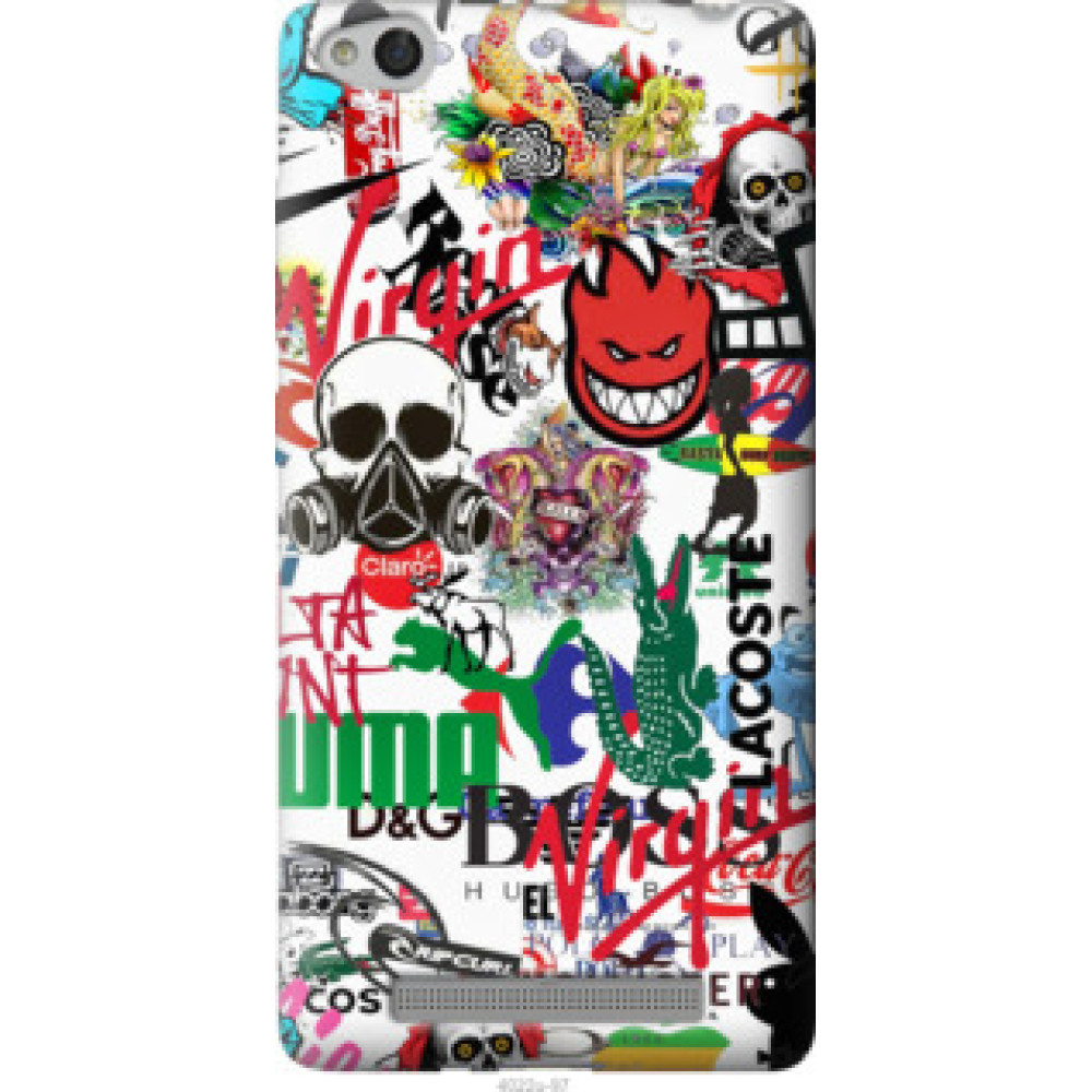 Чехол на Xiaomi Redmi 3 Many different logos (4022u-97)