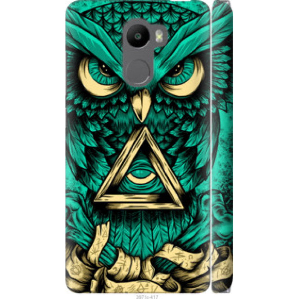 Чехол на Xiaomi Redmi 4 Сова Арт-тату (3971c-417)
