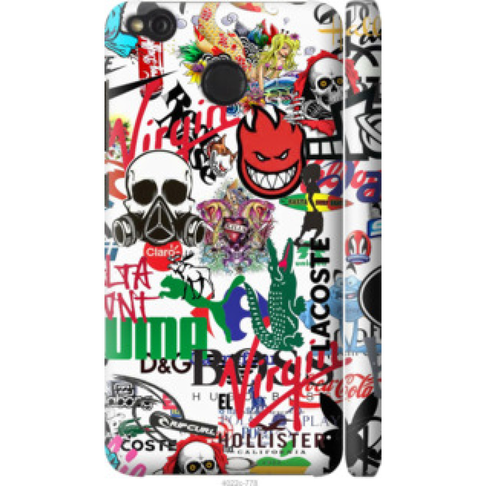 Чохол на Xiaomi Redmi 4X Many different logos (4022c-778)