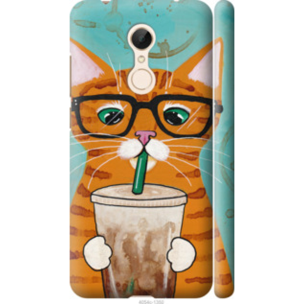 Чехол на Xiaomi Redmi 5 Зеленоглазый кот в очках (4054c-1350)