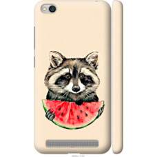 Чехол на Xiaomi Redmi 5A Енотик с арбузом (4605c-1133)