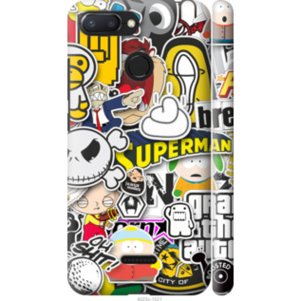 Чохол на Xiaomi Redmi 6 Popular logos (4023c-1521)