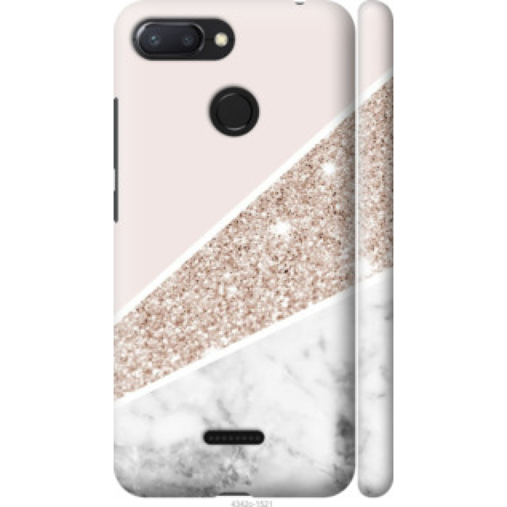 Чехол на Xiaomi Redmi 6 Пастельный мрамор (4342c-1521)