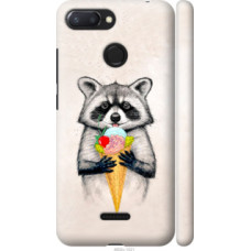Чехол на Xiaomi Redmi 6 Енотик с мороженым (4602c-1521)