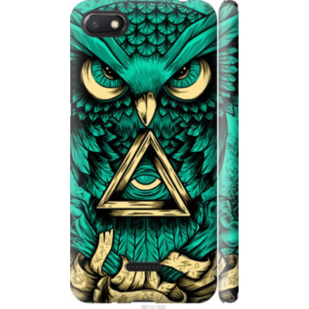 Чехол на Xiaomi Redmi 6A Сова Арт-тату (3971c-1531)