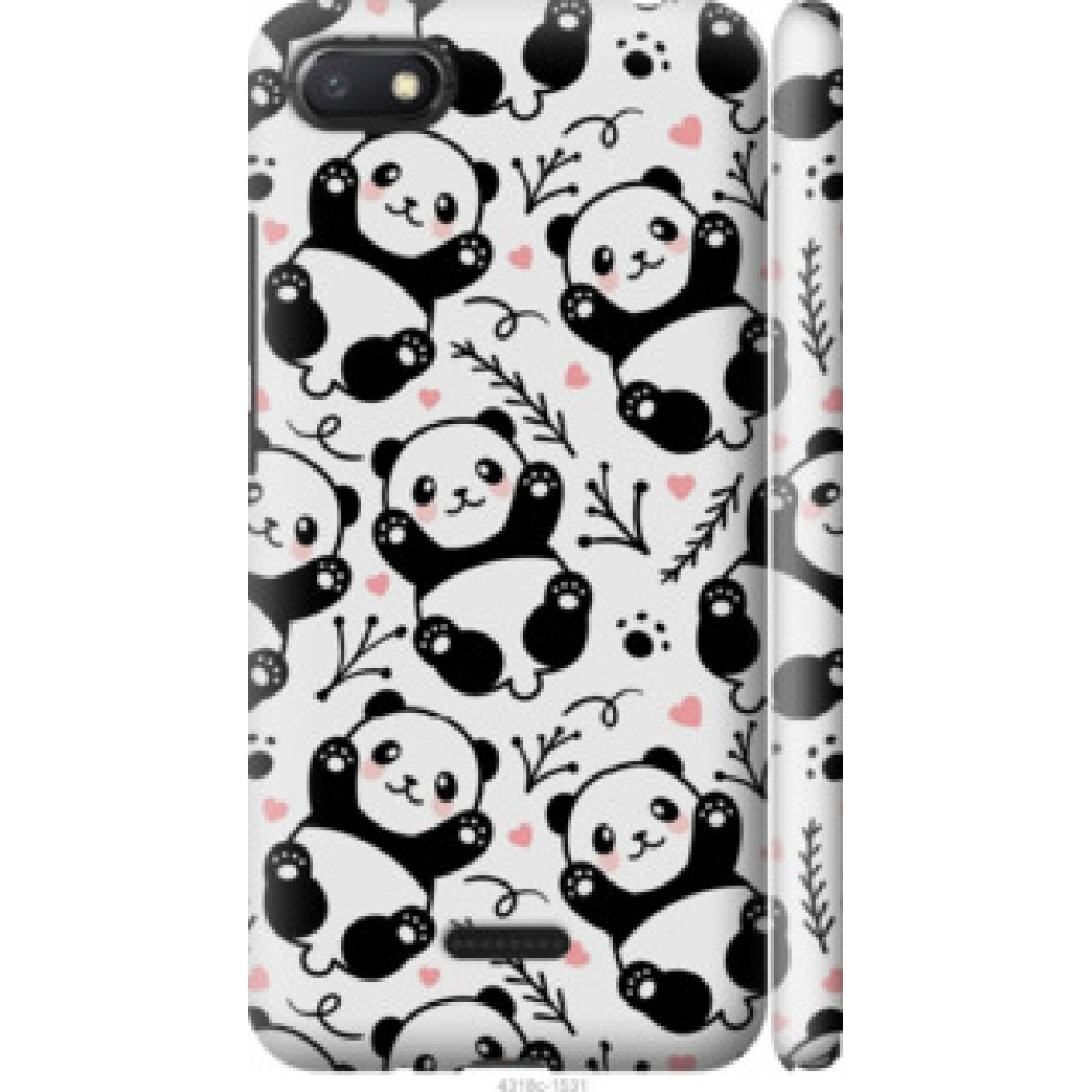 Чохол на Xiaomi Redmi 6A Панды (4318c-1531)