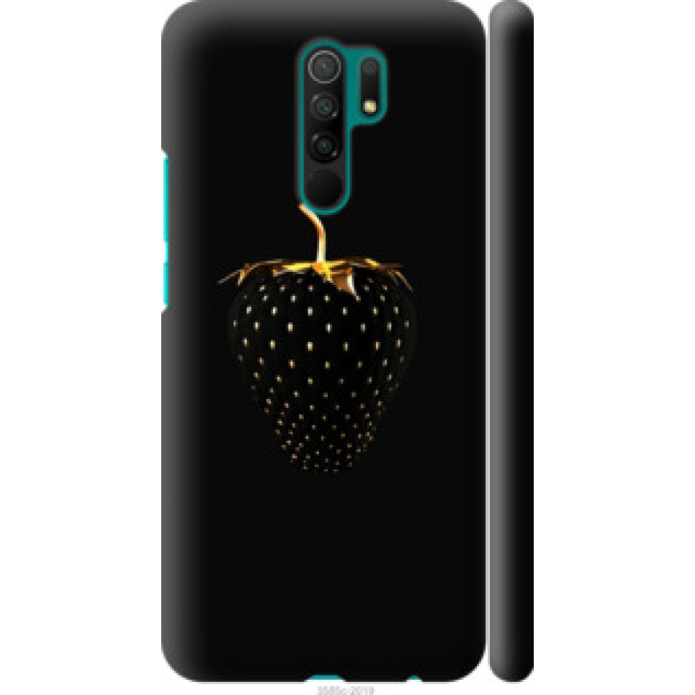 Чохол на Xiaomi Redmi 9 Черная клубника (3585c-2019)