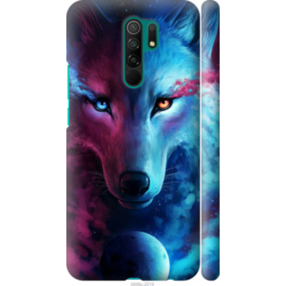 Чехол на Xiaomi Redmi 9 Арт-волк (3999c-2019)