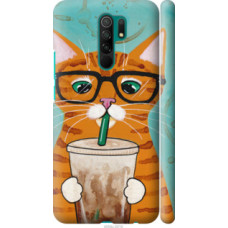 Чехол на Xiaomi Redmi 9 Зеленоглазый кот в очках (4054c-2019)