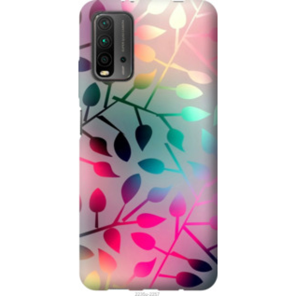Чехол на Xiaomi Redmi 9T Листья (2235u-2257)