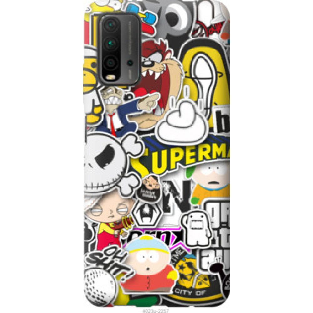 Чехол на Xiaomi Redmi 9T Popular logos (4023u-2257)