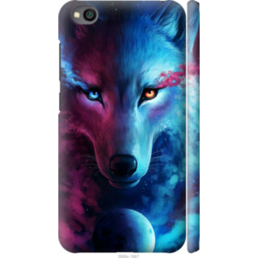 Чехол на Xiaomi Redmi Go Арт-волк (3999c-1667)