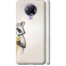 Чехол на Xiaomi Redmi K30 Pro Енотик с мороженым (4602c-1899)