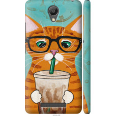 Чехол на Xiaomi Redmi Note 2 Зеленоглазый кот в очках (4054c-96)
