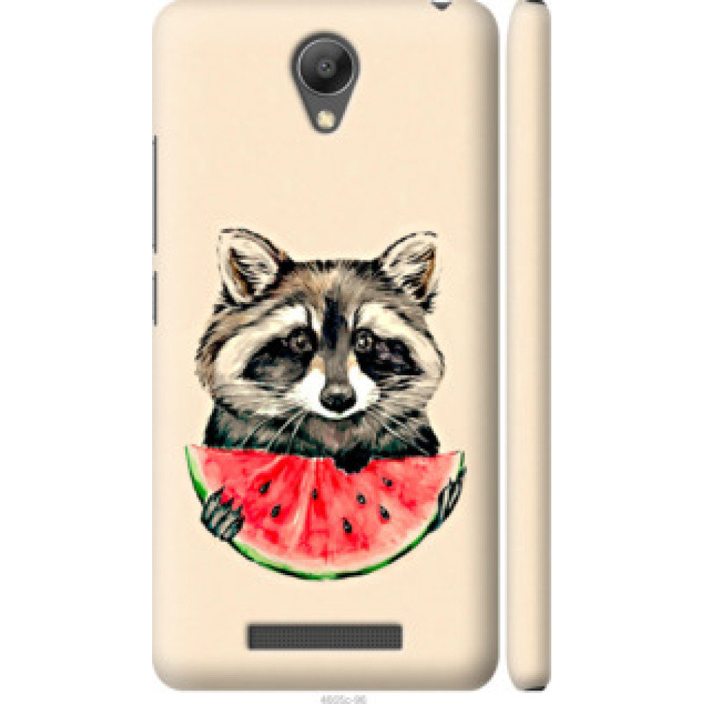Чехол на Xiaomi Redmi Note 2 Енотик с арбузом (4605c-96)
