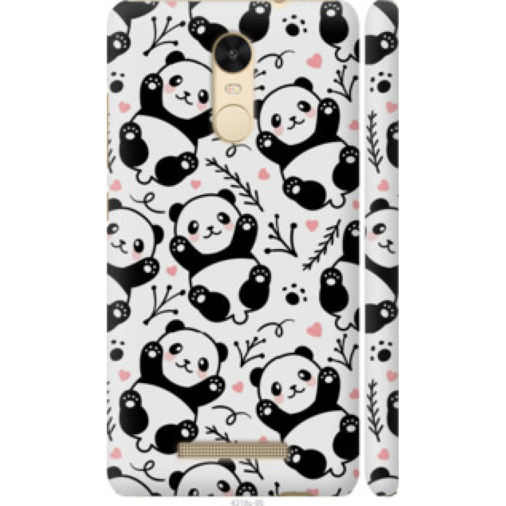 Чохол на Xiaomi Redmi Note 3 pro Панды (4318c-335)
