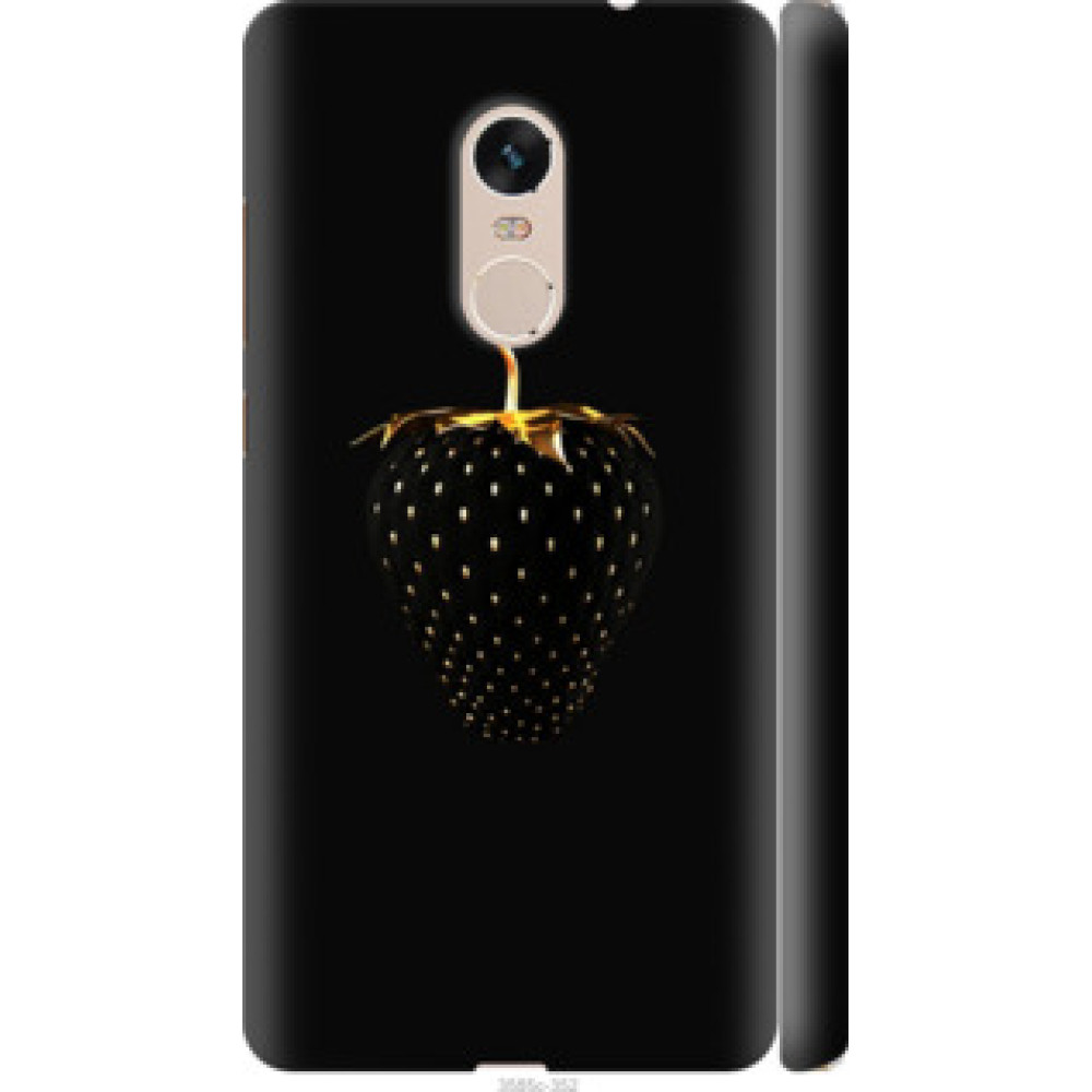 Чехол на Xiaomi Redmi Note 4 Черная клубника (3585c-352)