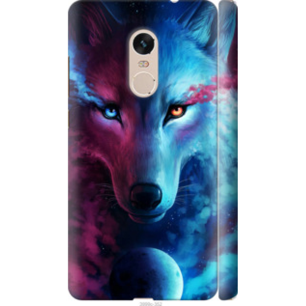 Чохол на Xiaomi Redmi Note 4 Арт-волк (3999c-352)