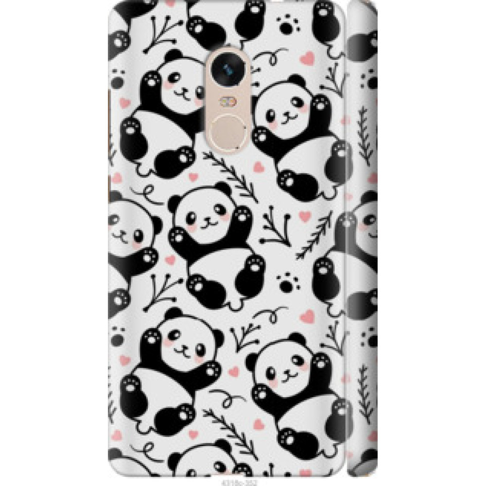 Чохол на Xiaomi Redmi Note 4 Панды (4318c-352)