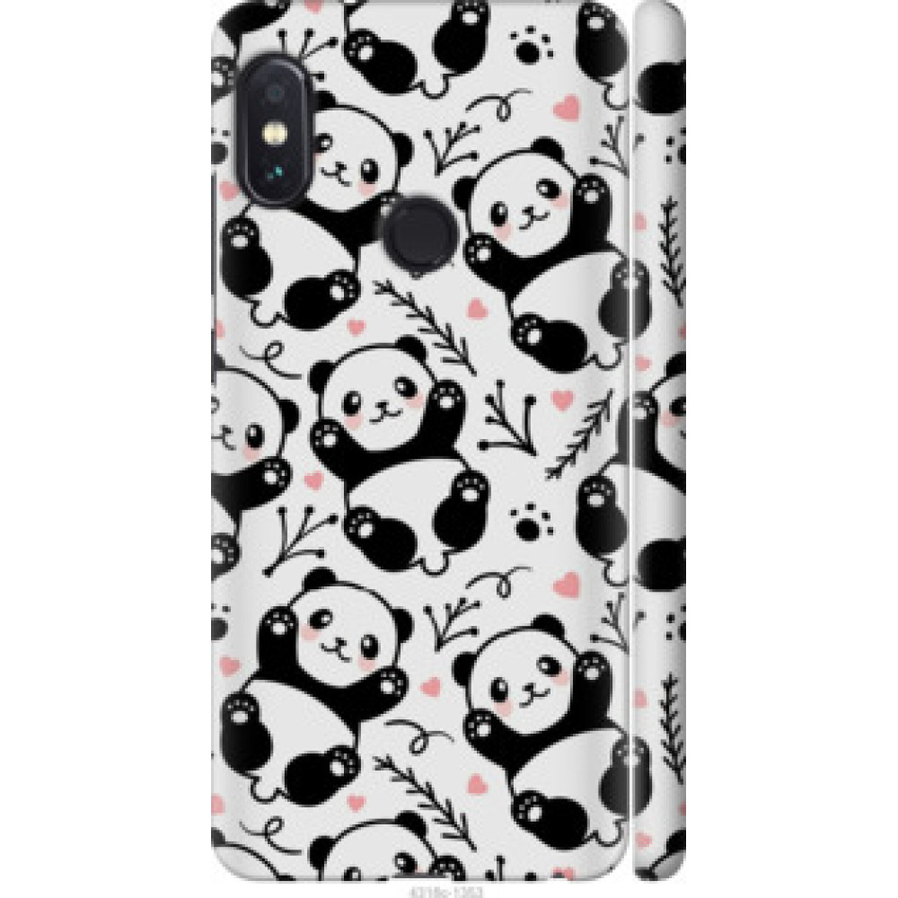 Чохол на Xiaomi Redmi Note 5 Pro Панды (4318c-1353)