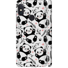 Чехол на Xiaomi Redmi Note 5 Pro Панды (4318c-1353)