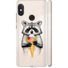 Чехол на Xiaomi Redmi Note 5 Pro Енотик с мороженым (4602c-1353)
