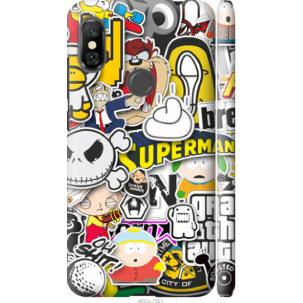 Чохол на Xiaomi Redmi Note 6 Pro Popular logos (4023c-1551)