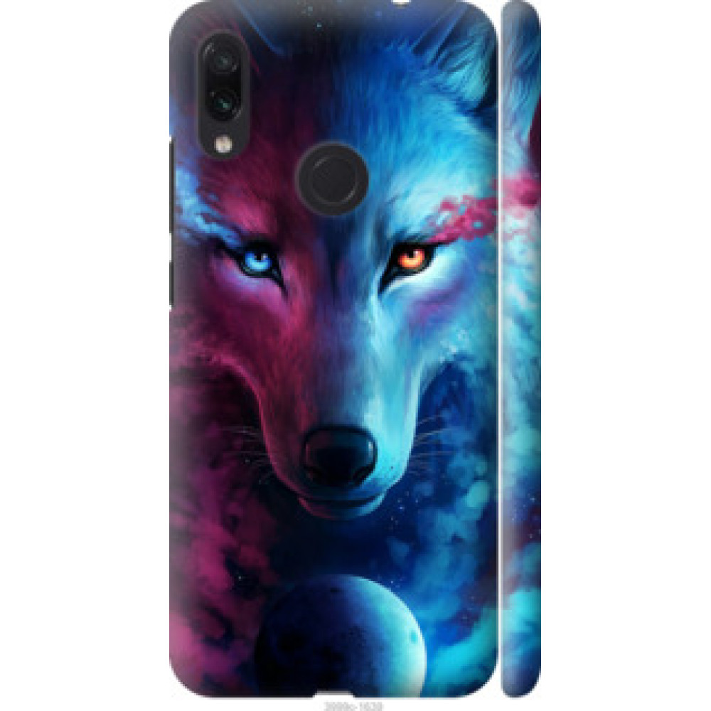 Чехол на Xiaomi Redmi Note 7 Арт-волк (3999c-1639)