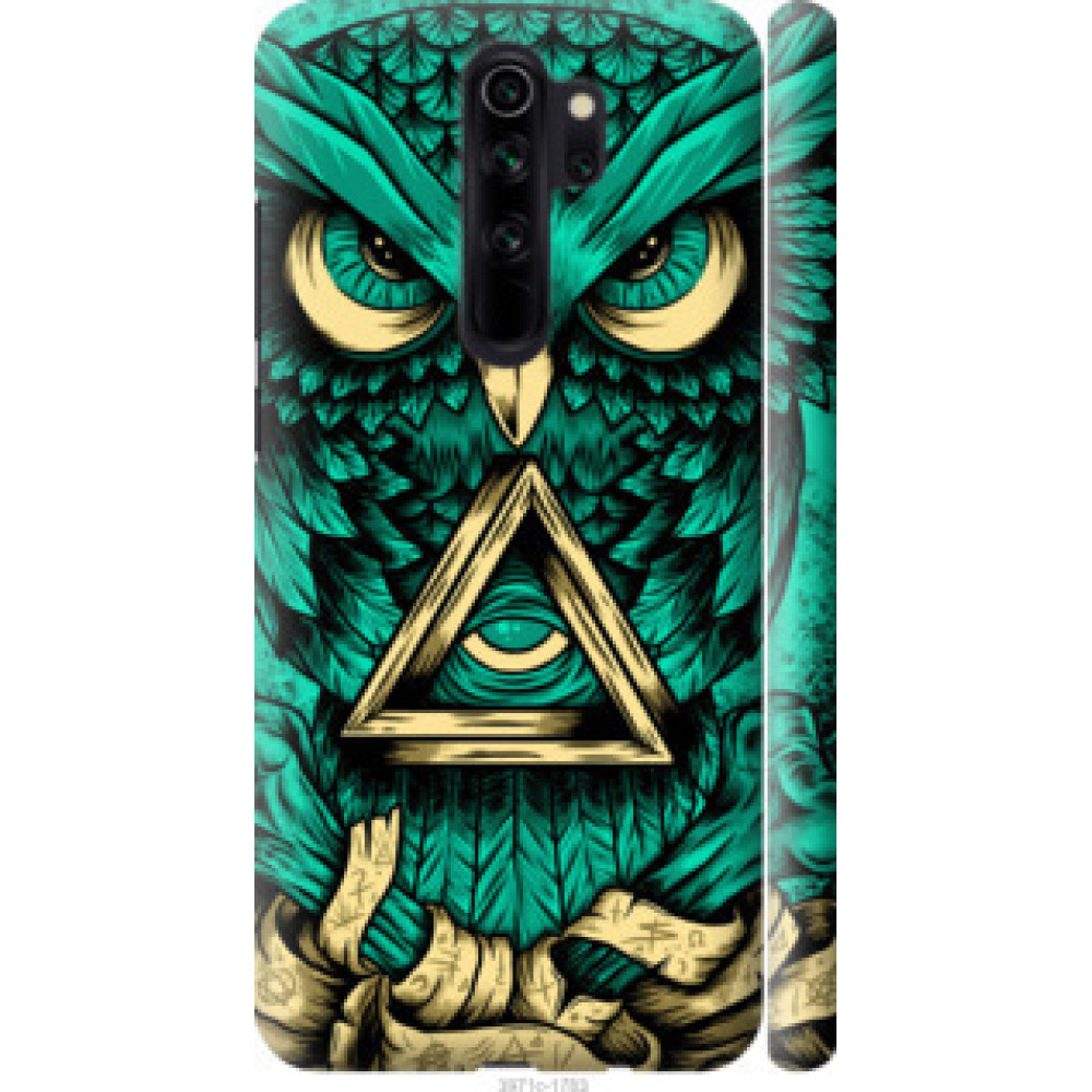 Чехол на Xiaomi Redmi Note 8 Pro Сова Арт-тату (3971c-1783)