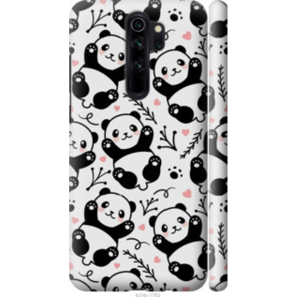 Чохол на Xiaomi Redmi Note 8 Pro Панды (4318c-1783)