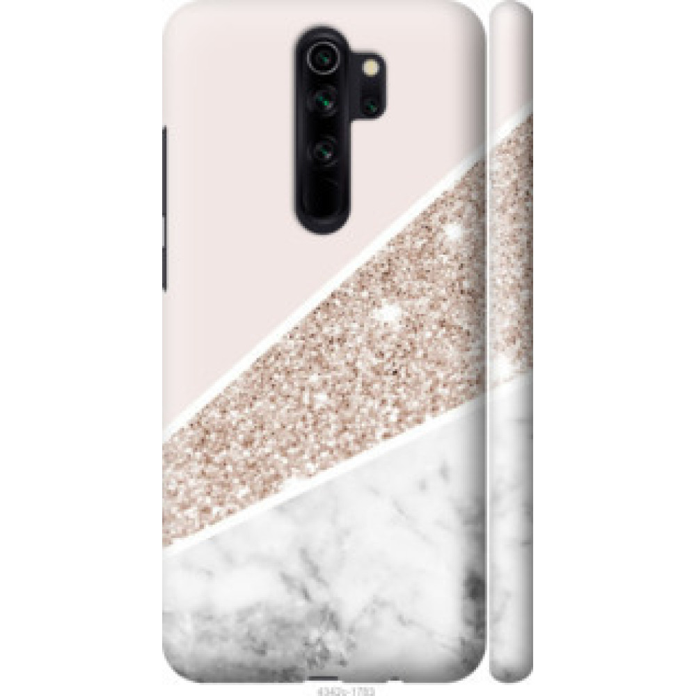 Чехол на Xiaomi Redmi Note 8 Pro Пастельный мрамор (4342c-1783)
