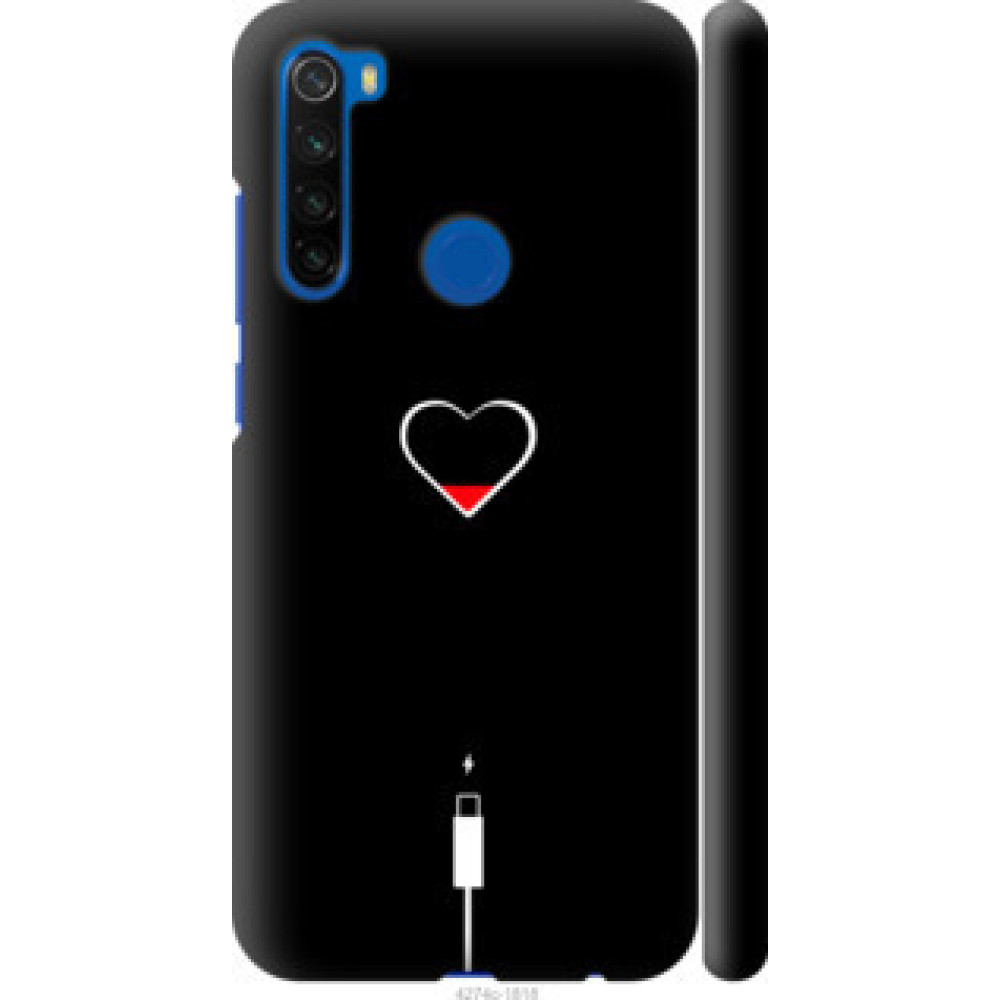 Чехол на Xiaomi Redmi Note 8T Подзарядка сердца (4274c-1818)