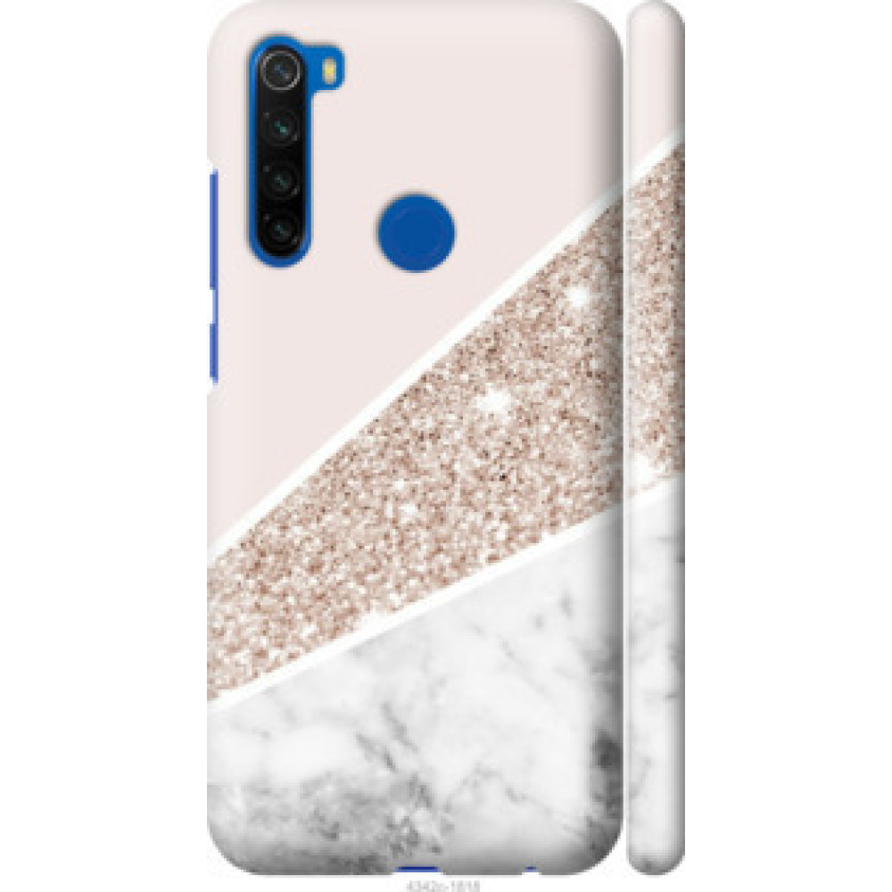 Чехол на Xiaomi Redmi Note 8T Пастельный мрамор (4342c-1818)