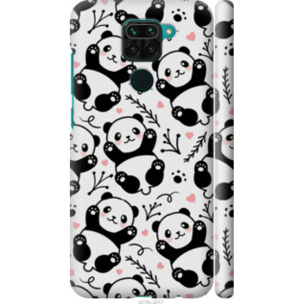 Чохол на Xiaomi Redmi Note 9 Панды (4318c-2017)