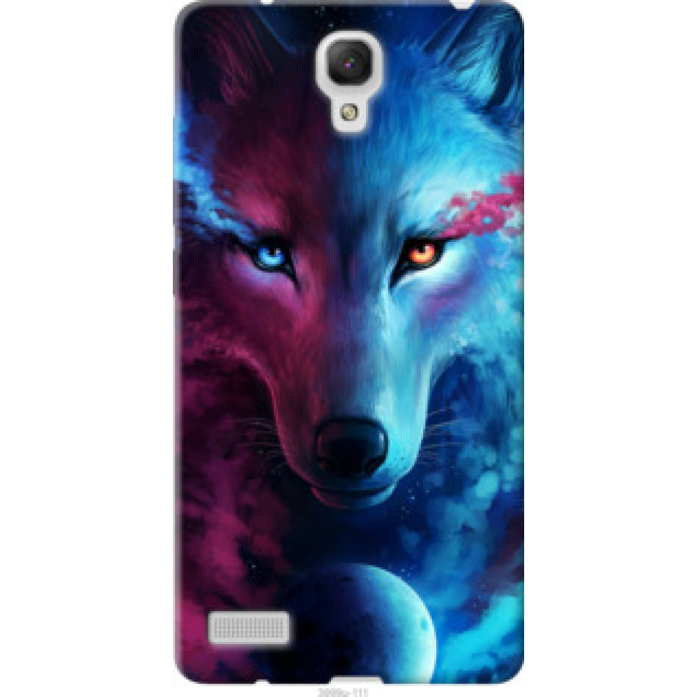 Чохол на Xiaomi Redmi Note Арт-волк (3999u-111)