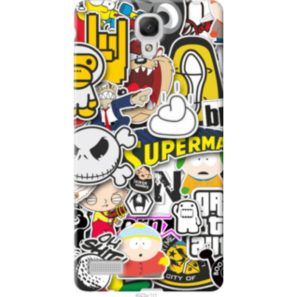 Чехол на Xiaomi Redmi Note Popular logos (4023u-111)