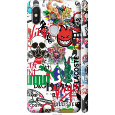 Чехол на Xiaomi Redmi S2 Many different logos (4022c-1494)